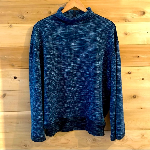 Free People We the Free blue Sunny Days oversized turtleneck sweater - Picture 6 of 15